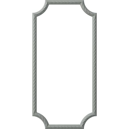 Ekena Millwork 24-in. W x 48-in. H Reeded Acanthus Leaf Panel Moulding Kit Single Panel PMLKJA24X48A